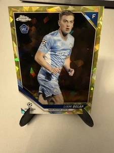  Liam Delap Chrome UCL 2021 Sapphire Refractor /99 Rookie RC Chelsea / Man City - Bild 1 von 2