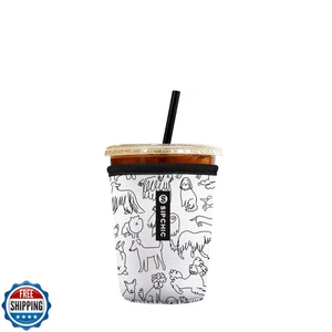 SIPCHIC Eiskaffee Sleeve - Neopren Mehrweg Becherhüllen für Getränke, Insula - Bild 1 von 5
