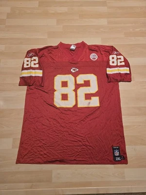 Camiseta de fútbol americano roja vintage Reebok Kansas City Chiefs Dwayne Bowe #82 NFL talla XXL Foto 1 de 4