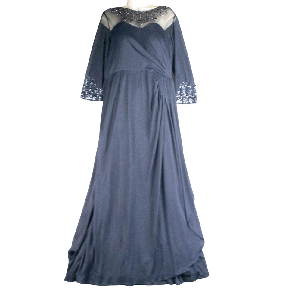 Alex Evenings Womens 14 Embellished Beaded Formal Gown Evening Dress Elegant - Image 1 of 4