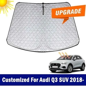 New Thicken Upgrade Windshield Sun Shade For Audi Q3 SUV 2018-2025 Sun Visor - Picture 1 of 10
