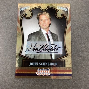 Panini Americana John Schneider Auto #10 Private Singings 2011 41/99 - Imagen 1 de 2