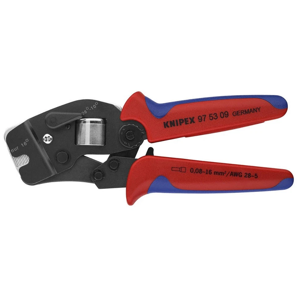 KNIPEX 97 53 09 Crimper,28 to 5 AWG,7-1/2" L 10U179 - Image 1 of 1