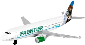 Single Plane Frontier Airlines Die Cast Metal Toy Daron 75943 - Picture 1 of 4