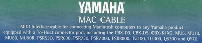 YAMAHA Mac Cable Computer to Yamaha Device. New Old Store-Stock. No Longer Avail - Image 1 of 4