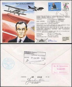 TP3c Sqn Ldr H.J.L. Hinkler AFC. Signiert von Stewart D. Davies (B) - Bild 1 von 1