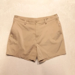 Roundtree & Yorke Performance Herrenshorts 36 beige elastische Taille Schrittlänge 4" - Bild 1 von 8
