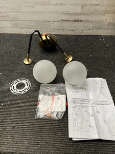 NEW OPEN BOX Mordy 16" Wide Brass LED Vanity Light # A04409 - Picture 1 of 12