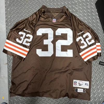 Camiseta Jim Brown Mitchell & Ness Cleveland Browns Legacy 1963 Reebok Foto 1 de 4