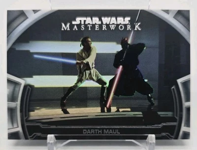 2019 Topps Star Wars Masterwork DARTH MAUL Defining Moments Rainbow Foil /299 - Image 1 of 4