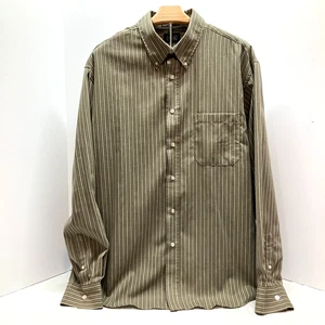Haggar Mens Olive Green Long Sleeve Button Down Shirt Wrinkle Resistant Size XL - Picture 1 of 4
