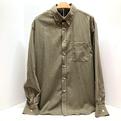 Рубашка Haggar мужская оливково-зеленая с длинным рукавом на пуговицах устойчивая к морщинам размер XL - Изображение 1 из 4