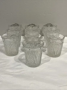 10 Vintage US Glass Massachusetts Whiskey Shot Glasses - Picture 1 of 11