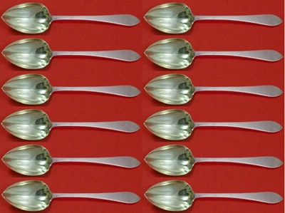 Faneuil by Tiffany and Co Sterling Silver Grapefruit Spoon Fluted Set 12 Custom - Image 1 of 4