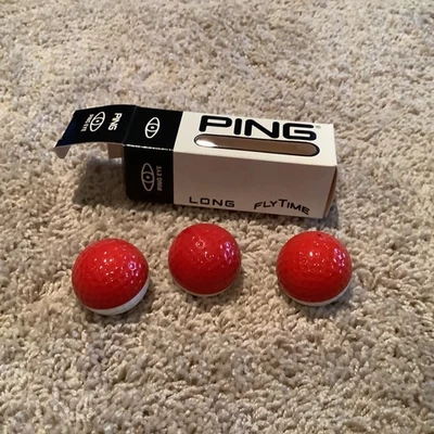 Funda promocional de pelotas de golf Ping Eye roja/blanca (3) con caja Foto 1 de 4