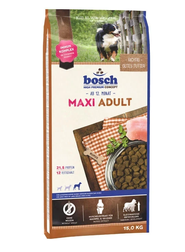15 kg Bosch Maxi Adult Premium Hundefutter für großer Rassen - Bild 1 von 1