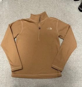 The North Face Pullover 1/4 Zip Tan Brown Mens Size Small - Picture 1 of 5