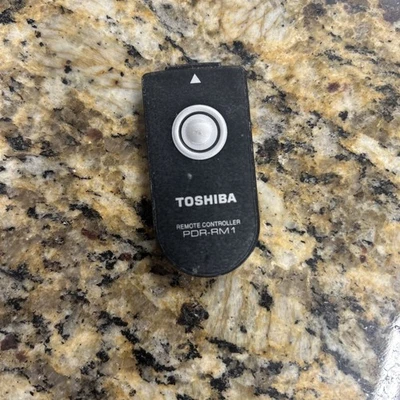 PDR-RM1 Toshiba Remote Control Controller Black Silver Small - Image 1 of 2