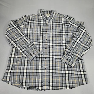 L.L. Bean Flannel Mens XXL Plaid Tradional Fit Button Down Shirt Long Sleeve  - Picture 1 of 11