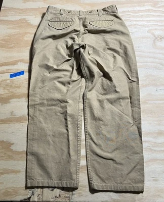 Vintage Filson Dry Tin Cloth Pants Beige Style 79 Made in USA - Image 1 of 4