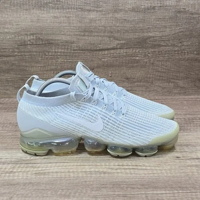 Nike Air VaporMax Flyknit 3 Pure Platinum Men's Size 9.5 Gray Shoes (AJ6900-102) - Image 1 of 4