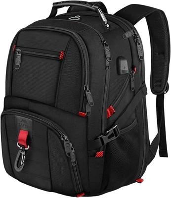 MATEIN Groß Laptop Rucksack Herren 50L, 17,3 Zoll Arbeit Wasserdicht Backpack Laptoptas