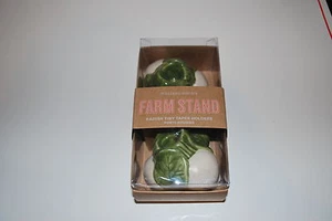 NUEVO WILLIAMS SONOMA FARM STAND 2pc RÁBANO PEQUEÑO CANDELABRO CONJUNTO - Imagen 1 de 2