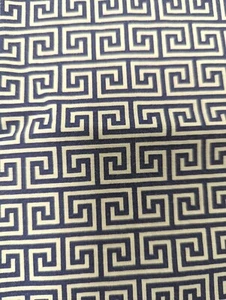 Jonathan Adler Luxurious Greek Key Pillow Case Happy Chic Blue White Elizabeth - Picture 1 of 4
