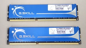 Lot of 2 - G.SKILL F3-10666CL8D-4GBHK 2GB DDR3 1333MHZ RAM 240pin - Picture 1 of 2