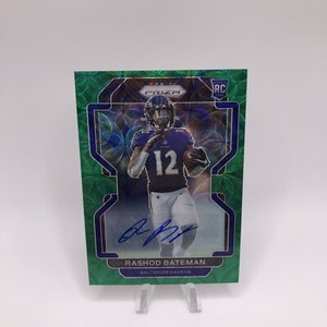 Rashod Bateman 2021 Panini Prizm Green Scope Rookie Auto /75