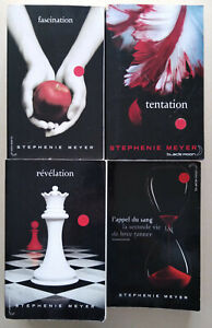 Lot de 4 Livres de Stephenie Meyer Twilight Fascination Tentation Révélation 