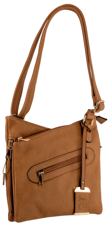 Bulldog Cross Body Purse, Bdog Bdp032      Cross Body Purse Hlstr        Tan - Image 1 of 1