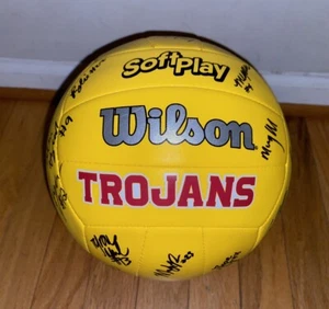 2024 USC SOUTHERN CAL CALIFORNIA TROJANS TEAM SIGNED LOGO VOLLEYBALL PROOF COA - Picture 1 of 7
