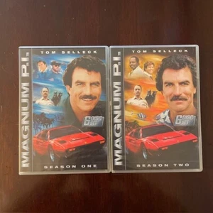 Magnum P.I. The Complete Series Seasons 1 & 2 DVD’s Tom Selleck - Picture 1 of 8