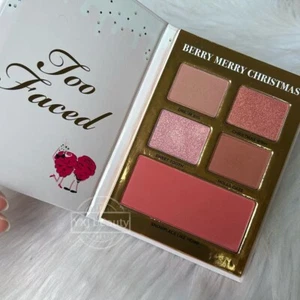 Paleta de sombras de ojos y rubor Too Faced Totally Berry Merry ~ Edición limitada rara ~ Nueva - Imagen 1 de 5