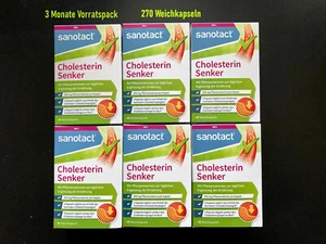 6x sanotact Cholesterin Senker 270💊Nahrungsergänzungsmittel &Pflanzenstearinen - Bild 1 von 8