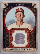 2023 Topps Allen & Ginter Full-Size Relics #AGRB-TE Tommy Edman - Cardinals