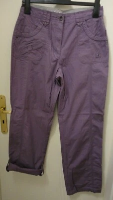 Canda Turn up Hose Cargohose Stoffhose 2 Längen 38 lila wie NEU evtl. ungetragen - Bild 1 von 4