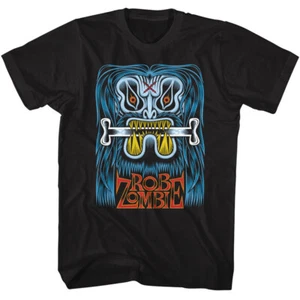 Rob Zombie Blue Beast By Martin Ontive Men's T Shirt Shock Rock White Zombie - Picture 1 of 5