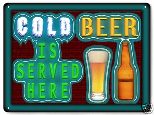 Cartel de metal cerveza divertido gran bar regalo taberna pub mancave retro arte pared 273  - Imagen 1 de 2