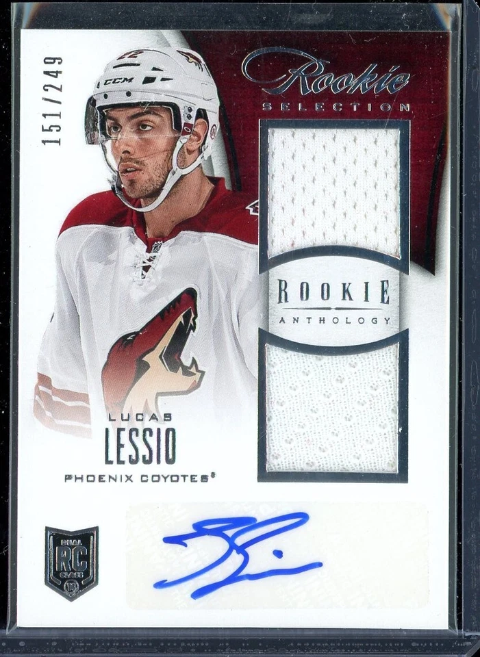 2013-14 Panini Rookie Anthology Jerseys Auto #175 Lucas Lessio 151/249 - Image 1 of 1