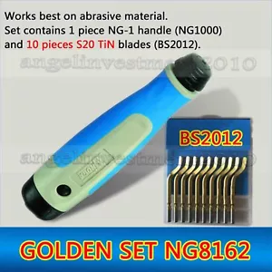 1 Set Utensili Sbavatura Lama Girevole GOLDEN SET NG8162 Compatibile - Foto 1 di 3