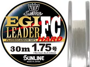 Sunline EGI Leader FC HARD Fluoro Leader #3.5-6 lb 30m Clear Made in Japan - Picture 1 of 2
