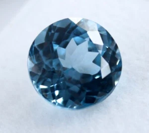 6 Ct Natural Montana Sapphire Round Cut CERTIFIED Loose Gemstone Blue - Picture 1 of 4