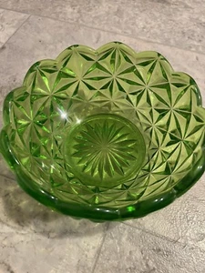 Vintage Indiana Glass Monticello Bowl, Lime Green, Round - Picture 1 of 2