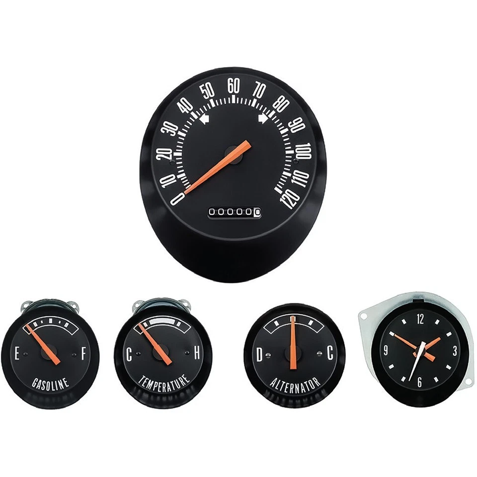 1970 Dodge Challenger Dash Gauges Standard w/Clock - Image 1 of 1