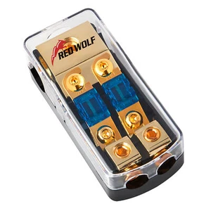 Mini soporte de fusible ANL de 2 vías 60A bloque de distribución coche barco audio estéreo video - Imagen 1 de 7