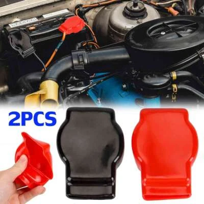 2PCS Battery Terminal Covers Positive Negative Top Post Cover For Car Mot US - Image 1 of 4