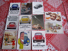 NICE COLLECTION OF -9- V.W BEETLE CAR  POSTCARDS