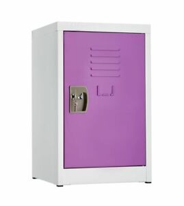 AdirOffice Purple Steel 24in Child Storage Cabinet Lockable Kids Home Gym Locker